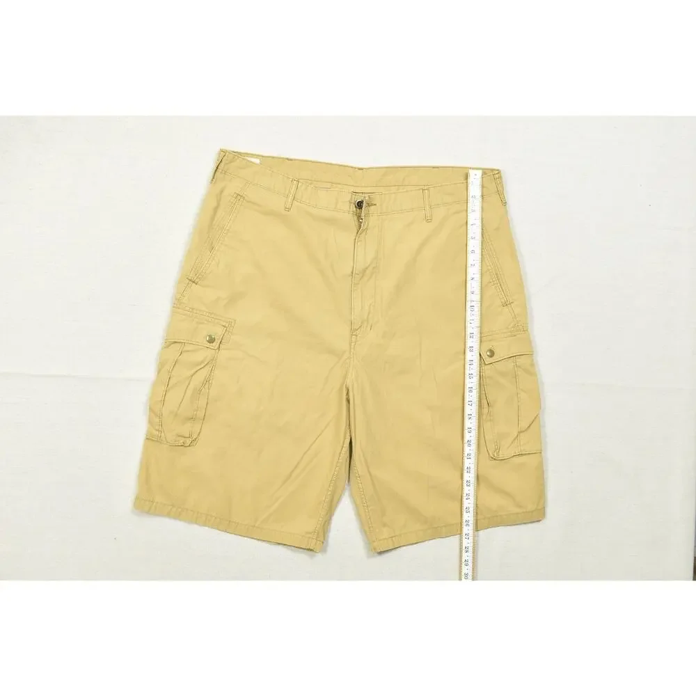 Levi's Men's Cargo Shorts Size W42 Tan Khaki Cotton Blend Casual Outdoor Multi-P